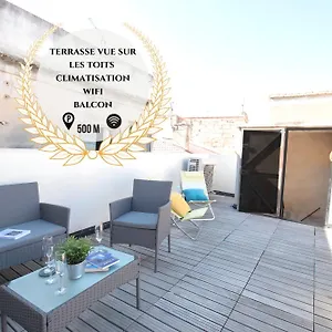 Duplex Liberté-grande Terrasse-clim-quartier Roquette Appartement